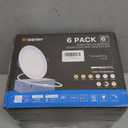 Ensenior 6 Pack 6 Inch LED Recessed Light, Dimmable, 2700K-5000K 5CCT, 1200LM High Brightness, 12W 120V, Damp Rated, ERL-12X-ETL, Ultra-Thin Canless Wafer Ceiling Light - ETL & FCC & IC (5000k/4000k/3500k/3000k/2700k - 5cct White)