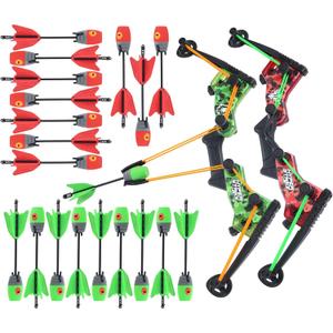 Zing HyperStrike Dominator Bow Battle Pack - 2 Dominator Bows, 20 Zonic Whistle Arrows, 2 Sets of Bungee Replacements, 2 Shoulder Straps and 4 Arrow Holders - Long Range Outdoor Play, Ages 14 and Up