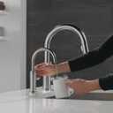 Delta Faucet Instant Hot Water Dispenser Faucet Brushed Nickel, Instant Hot Water Tap, Hot Water Faucet, Arctic stainless 1930LF-H-AR (Tank and Filter Not Included)