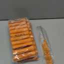 40pcs Cold Wave Perm Rods Set for Women's Long & Short Natural Hair - Plastic Orange Rollers for Curling and DIY Hairdressing (1 Count (Pack of 40))