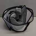 Sponge Core Dog Cone, Inflatable Dog Cone Collar Alternative, Dogs Donut Collar After Surgery, Soft Cone for Large Medium Small Dogs to Stop Licking, No Inflation Required, Clear View(Size 4, Gray) (Size 4(Neck: 12.5"- 15.0"))