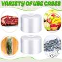 PerKoop LDPE Poly Tubing Roll 6 Mil, Candy Lei Tubing Roll Plastic Tube Bulk for Packing, Moving and Storage(4 Inch Wide x 350' Long)