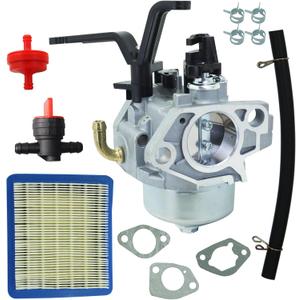 030594 Huayi Carburetor for Troy Bilt 6250 Watts 8500 Watts Generator 030594A 030594 with Air filter Tune up Kit compatible with Briggs and Stratton 592929 592331