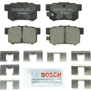 BOSCH BC537 QuietCast Premium Ceramic Disc Brake Pad Set - Compatible with Select Acura CL, CSX, ILX, RSX, TL, TSX, Vigor; Honda Accord, Civic, CR-Z, Prelude, S2000; Suzuki Kizashi, SX4; REAR