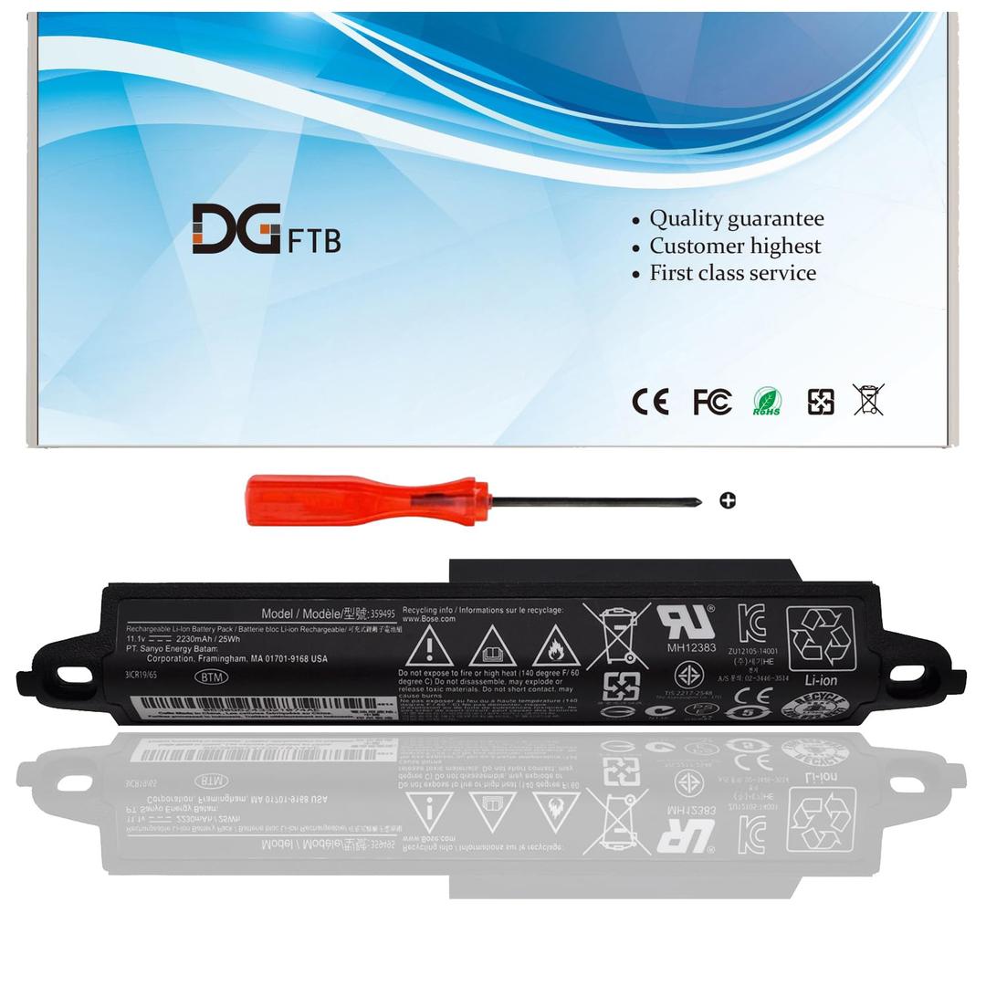 DGTEC New 359495 359498 Laptop Battery for Bose Sound Link III 330107 330107A 0330107 330105 330105A 0330105 Sound link 2 3 Sound link Bluetooth Mobile Speaker II 404600 404800 404900 414255 WR03XL