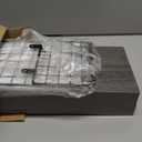 QEEIG Bathroom Shelves Over Toilet - Wall Mounted Floating Shelves Toilet Paper Storage Small Farmhouse Decor Shelf 16 inch Set of 2, Grey (019-GY2)