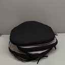 JONA SADO D-Shaped Chair Cushions, 2" Thick Dining Chair Pads Machine-Washable, Seat Cushions for Chair 16" x 16", Set of 4 (Black)