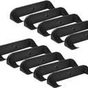 Collectible Car Display Wall Mount | Low Profile Design Compatible with Lego Car Models | Display Cars by Wheels on Wall | Made in USA (Black 10-Pack)