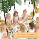 Over The Table Rod Stand with Clamps, Adjustable 15-58" Height, 30"-81 Length Over Table Display Bar, Metal Table Hanging Rail, Table Balloon Arch Stand for Party Decor, Wedding Anniversary