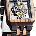 Men's Wooden Watch Lightweight Wooden Mens Watches Analog Quartz Wood Watches for Men
