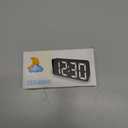 Digital Clock, Large Digital Alarm Clock, Northern European White Simple Large Font Bedroom Clock for Gift Giving