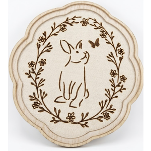 Bunny Embroidery Wall Sign, 2 pack