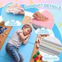 Wesiti 5 Pcs Kids Nap Mats for Preschool Daycare Bulk, Macaron Color