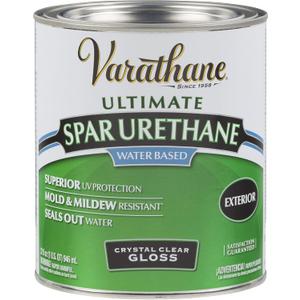Varathane 250041H Water-Based Ultimate Spar Urethane, Quart, Gloss