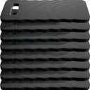 8 Pack Garden Kneeling Pad, Black Thick Foam Knee Pads for Gardening, Waterproof Kneeler Mat for Yoga, Cleaning, Prayer and Exercise, 15.75x6.9x0.63 Inch