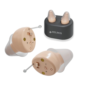 Audien Hearing ATOM Rechargeable Hearing Amplifier to Aid and Assist Hearing, Premium Comfort Design & Nearly Invisible