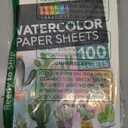 Bright Creations 100 Sheets Cold Press Watercolor Paper for Artists and Beginners (7 x 10 Inches)