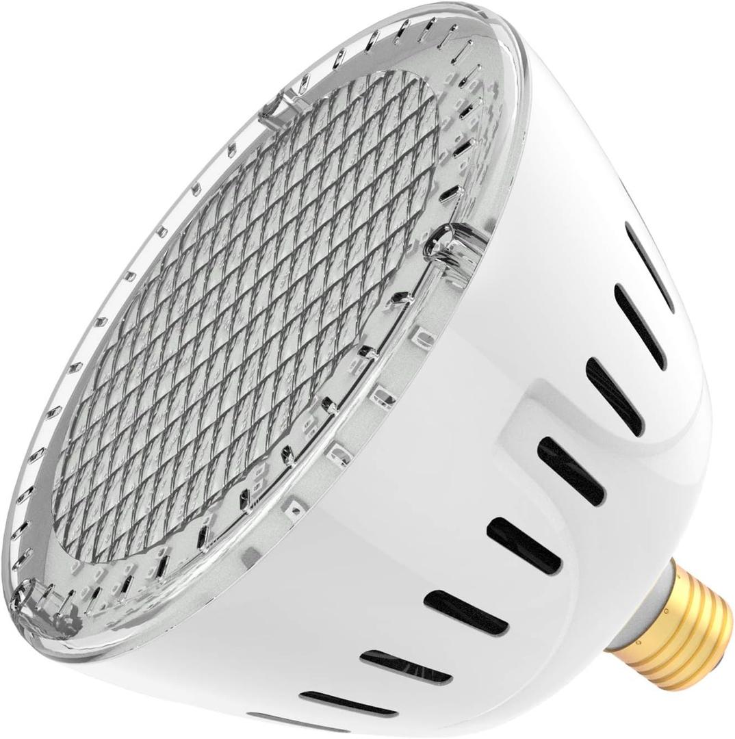 LED Pool Lights Bulb, RGB Muliti Color LED Pool Lights, E26 500 Watt Inground Pool Fixture Replacement Bulb for Hayward Pentair Color Changing and Rainbow Color Show (120V Pure White)