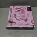 18 PCS Girls Beauty Hair Salon Toy Kit with Hairdryer, Straightener & Styling Accessories, Fashion Pretend Play Doll Stylist Set for Kids and Toddlers