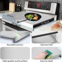 Gas Noodle Board Stove Cover: Mineye 2 IN 1 Gas Stove Top Cover Stainless Steel, Gas Stove Cover Board for Gas and Electric Stove Range Expanding Kitchen Space, Single Size 15"x 22"x3