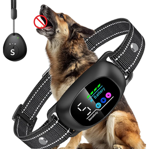 Dog Bark Collar with Remote – 2-in-1 Automatic & Manual Modes, Smart Anti Bark Dog Training Collar with Beep, Vibration & Shock, 330FT Range, IP67 Waterproof, Rechargeable (8-150lbs