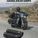 Motorcycle Hand Grips Handlebar Grips Cable Throttle Fit for Harley 02-17 VRSC, 96-Later XL, 08-13 XR, 96-17 Dyna (Except FXDLS), 96-07 Touring