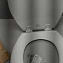 Bemis 500EC Durable Wood Toilet Seat with Easy Clean Hinges, Made in USA, Round, White