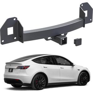 VNN Class 3 Trailer Hitch Compatible with Tesla Model Y 2020-2024, 2 inch Rear Tow Hitch Receiver, Black Powder Coated Alloy Carbon Steel, Towing Weight of 6500 Lbs.