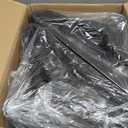 HOUSE DAY Black Plastic Hangers 60 Pack - Heavy Duty Non-Velvet Hangers with 360 Swivel Chrome Hook & Non Slip Notches - Slim Space Saving Clothes Hangers Ideal for Dresses Coats Shirts Jackets