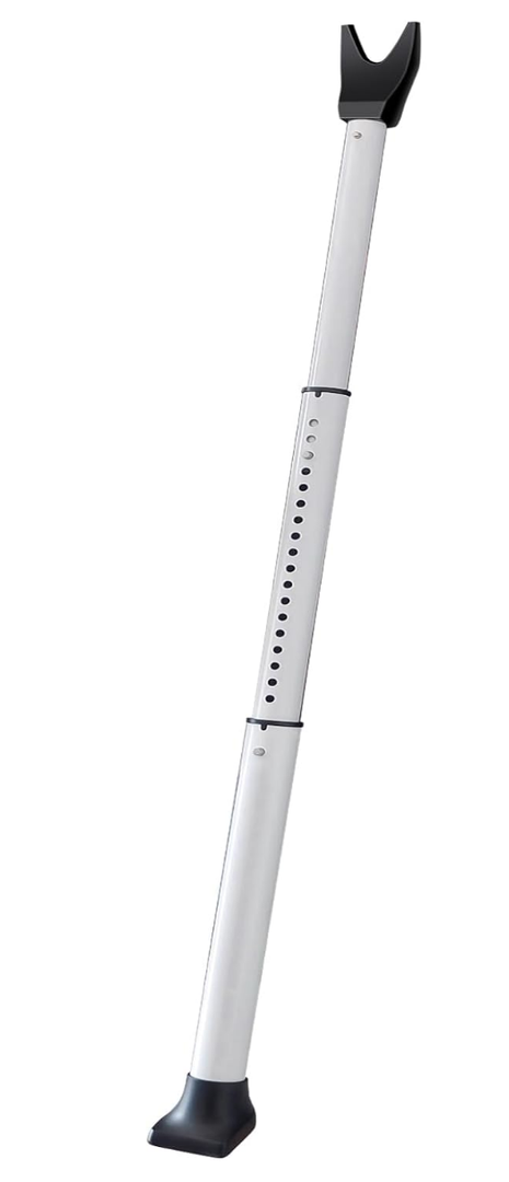 Door Security Bar, Door Stoppers Security Bar,Heavy Duty Door Lock Security Door Jammer Door Stopper for Apartment, Hotel Room,Screen Door Hardware, Gate Lock Bar
