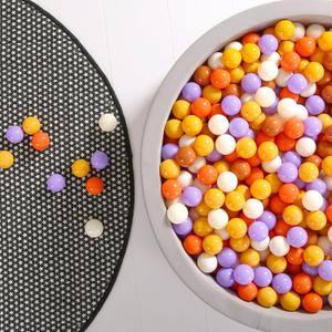 GOGOSO Cream Ball Pit Balls 100 Balls, 2.2 Inch Ball Pool Balls for Baby Fun Toys, Different Shaped for Toddler Ball Pit, Boys Girl Kids Birthday, Tent,Slides