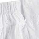 Verdusa Women's Gingham Bubble Mini Skirts Plaid Bow Cute Holiday Short Skorts (White, XL)