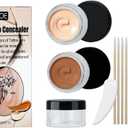 Tattoo Cover Up Makeup Waterproof, Professional Tattoo Concealer Use on Body, For Legs, Dark Spots, Scars, Vitiligo, 2 Colors/Set