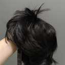 Short Black Wigs for Men Layered Fluffy Natural Synthetic Hair Male Wig Daily and Halloween Wig