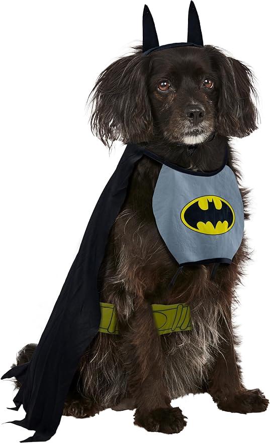 DC Comics Superheroes: Batman Pet Costume for Dogs or Cats by Rubies, Large