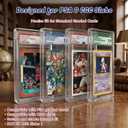 PSA Slab Display Case 1inch Thick Acrylic Graded Card Display Case with Magnetic Lid, Clear Slab Protector Compatible with PSA & CGC, Card Slab Case for Graded Cards