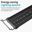 NICREW 24W Saltwater Aquarium Light, Marine LED Reef Light for Corals, Programmable Timer Controller, 24 to 30-Inch