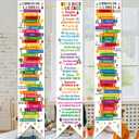 61 Inch Spanish Books of the Bible Banners Posters Fruit of The Spirit Banners Ten Commandments Bible Classroom Decorations Religious Christian Scripture Porch Sign for Sunday School Home Church Playroom (Spanish God Says You are) (Dios dice que eres)