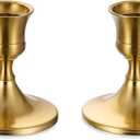 Sziqiqi Gold Candlestick Candle Holders - Decorative Candle Holders for Candlesticks Taper Candles Set of 2 for Dinning Table Fireplace Mantel Home Coffee Decorations