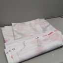 Extra Wide Shower Curtain Wrap Around Cherry Pink Floral 108''W x 72''L Flowers Plum Sakura Blossom Japanese Asian Style Polyester Fabric 18 Pack Plastic Hooks