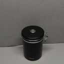 HAIOOU Large Coffee Canister, 38OZ Oversized Stainless Steel Coffee Bean Storage Container with Date Tracker, Measuring Scoop, CO2 Releasing Valves for Beans, Grounds and more - Black