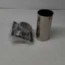 Gisafai 4" Dryer Vent Cover Outside with Stainless Steel Guard Wall Dryer Exhaust Cap and Removable Extended Pipe Vent Shroud Hood Cushioned Non Return Flap with Sealing Gasket Grille(Silver)