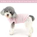 Zunea Dog Shirts for Small Dogs Girls Summer Puppy Clothes T-Shirt with Leash Ring Doggie Toy Poodle Vest Tee Shirt Soft Breathable Sleeveless Basic Shirt Pet Apparel for Chihuahua Yorkie Pink Sma