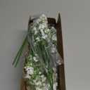 Artflower Babys Breath Artificial Flowers, 12Pcs Baby Breath Flowers Artificial Bulk, Fake White Gypsophila Babies Breath Real Touch Flowers for Wedding Bouquet Floral Arrangement Party Home Decor, White