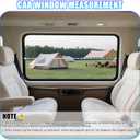 ZATOOTO Static Cling Car Window Shades 6Pack, Side Window Sun Shade Sun Blocker for Baby Car Windshield Sunshade for DriverReinforced FrameAnti-Glare (15.7 * 7'', 15.7 * 13.8'', 20.9 * 13.8'') (6pcs set)