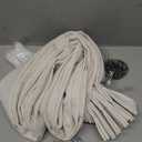 Extra Long Drapes 108 Inches Long 2 Panels for Living Room, Modern Thick Flax Pleat Memory Shape Light Filtering 9 ft Lush Decor Floor to Ceiling Sheer Curtains with Hook&Rings Ivory Cream 40"Wx108"L (Birch)