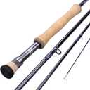 Sougayilang Fly Fishing Rod, Lightweight Ultra-Portable 4 Pieces Graphite Fly Rod for Complete Starter 5/6wt, 7/8wt Rod for Traveling