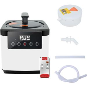 Smartmak Sauna Steamer Pot 2.6 L, Portable Steam Generator Set with Time & Tempreture Remote Control, 1000W Spa Machine with Herbal Box for Body Detox 110V US Plug