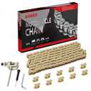 KAMIER #35 Drive Chain 140 Links Gold with Chain Breaker Tool for 79cc 97cc 100cc 2.8hp Coleman CT100U CC100X RB100 Mega Monster Moto MMB80 MMB105 Baja Doodle Bug DB30 Motovox Mini Bike Go Kart Parts