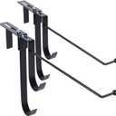 2PCS Pool Fence Hooks Pool Pole Hanger for Swimming Ring,Towel,Adjustable Pool Float Organizer Storage Rack Swimming Accessories Equipment,Indoor and Outdoor Storage,Space-Saving